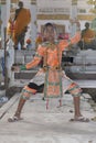 15 December 2013,Ratchaburi,Thailand:a portrait Young in thailand Dancing art Ã¢â¬ÅKhonÃ¢â¬Â that high class of dance